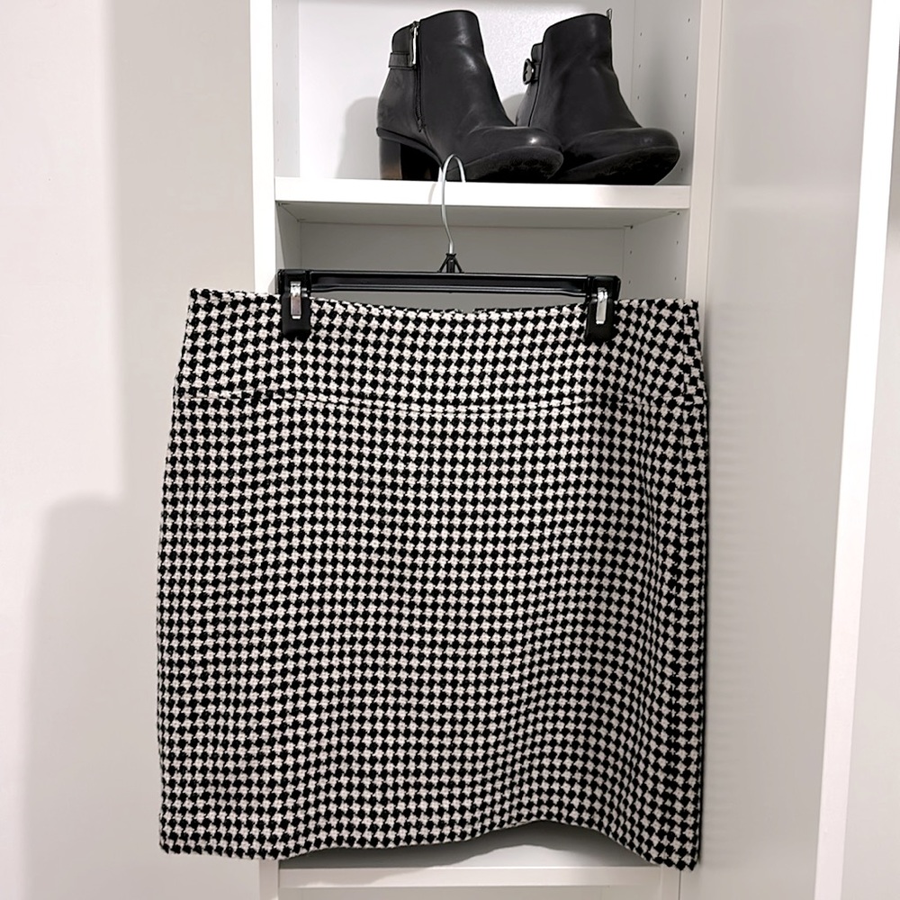 Talbot’s mini skirt, checkered, houndstooth, women, 14P, plus size, midsize - Picture 1 of 8